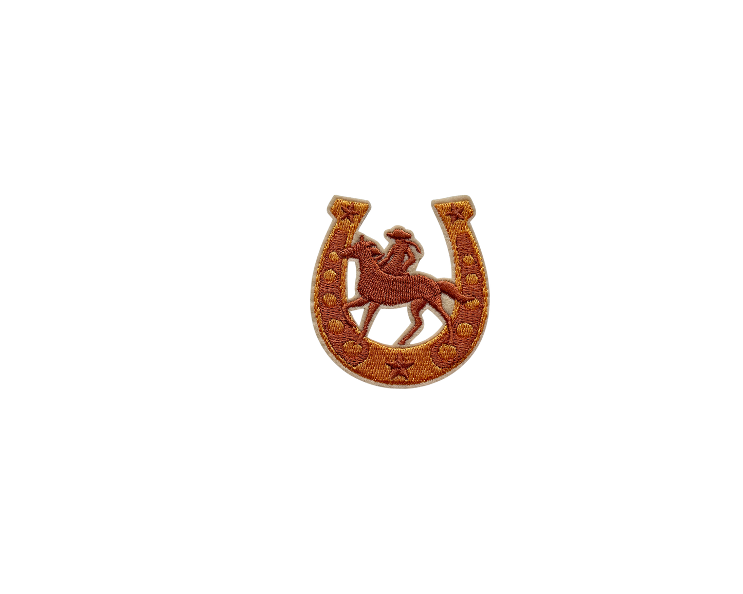 Horseshoe with Cowgirl