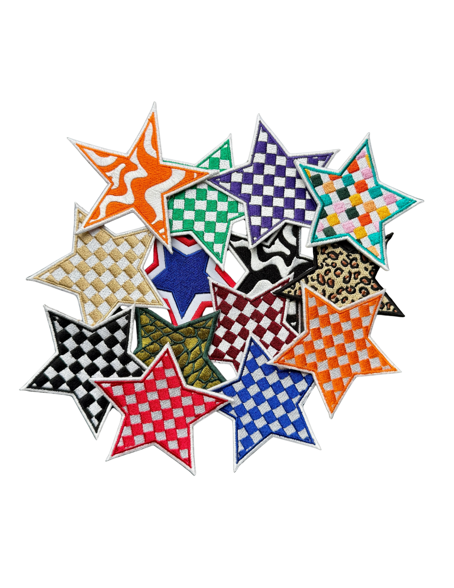 3.5" Sequined + Patterned Stars