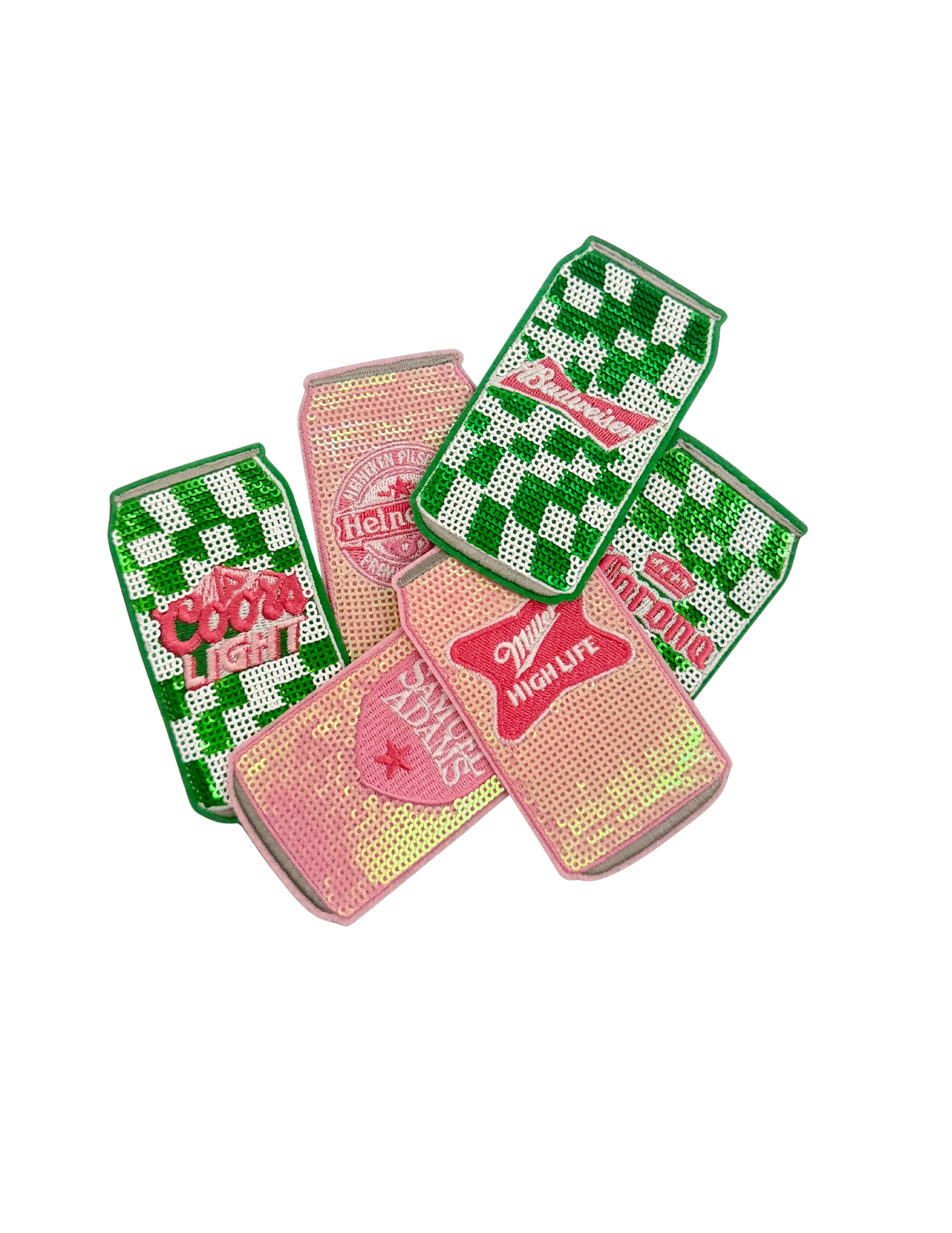 Sequined Beer Cans