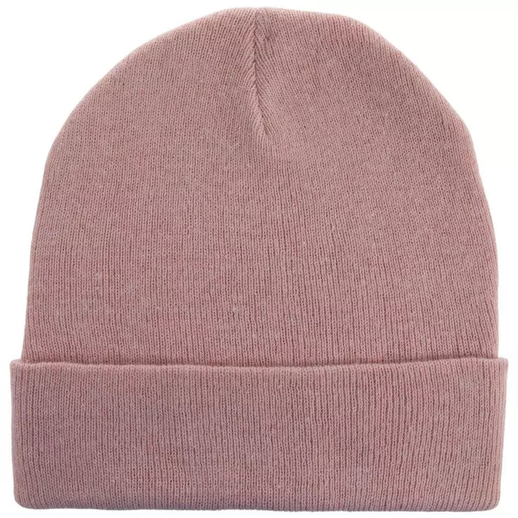 Solid Basic Knit Cuffed Beanie