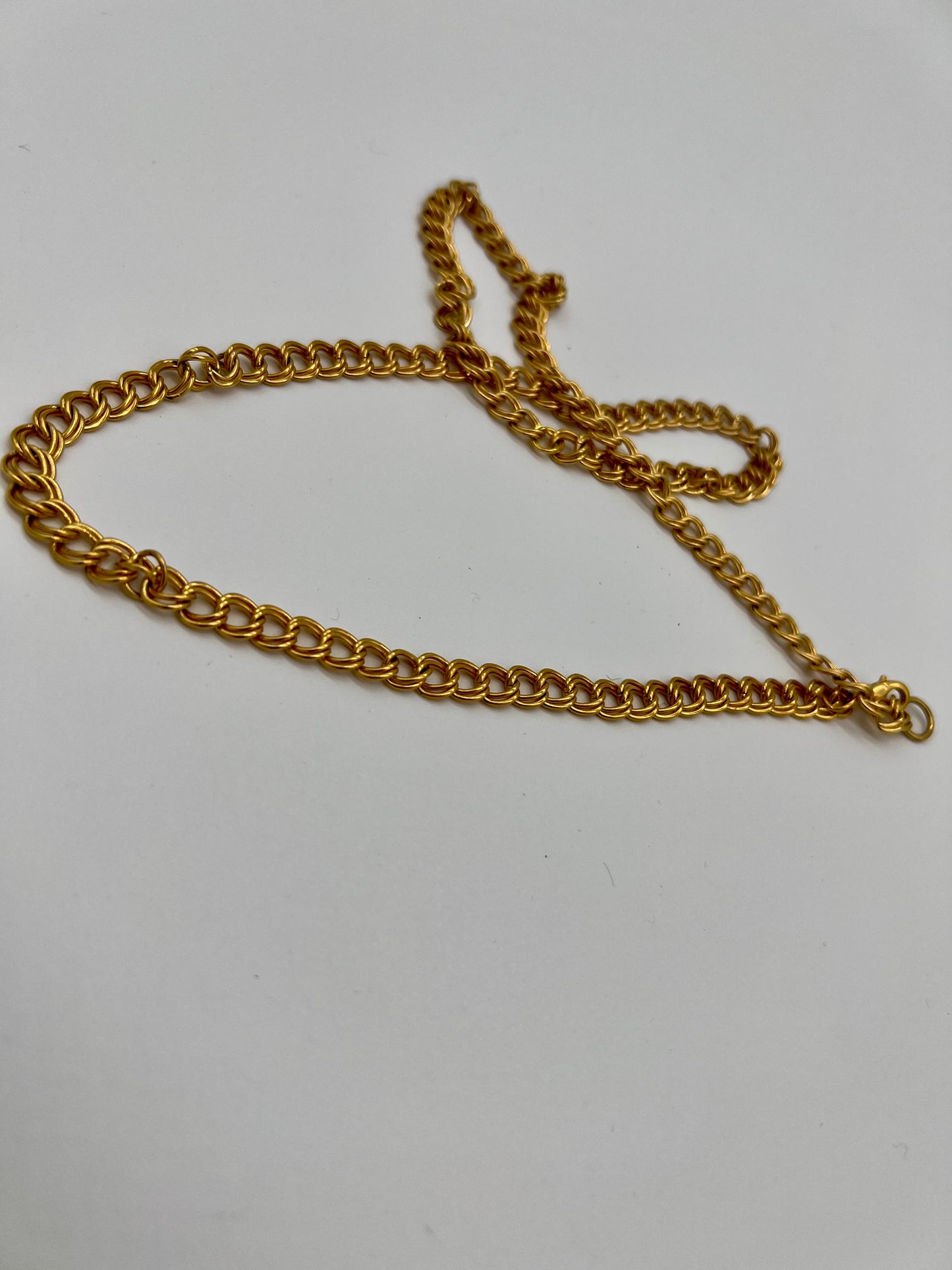 Double Link Yellow Gold Chain