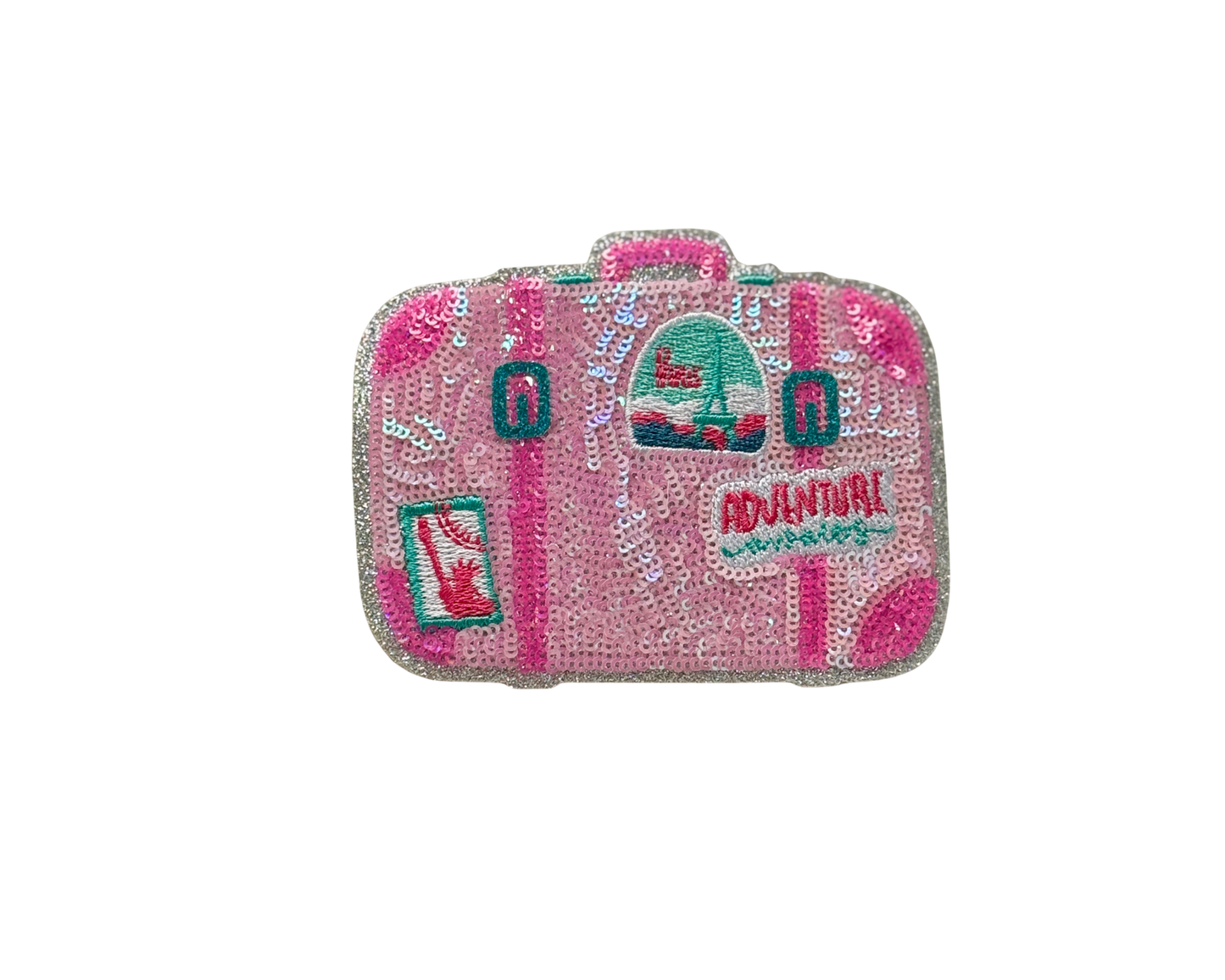 Sequined Luggage Suitcase