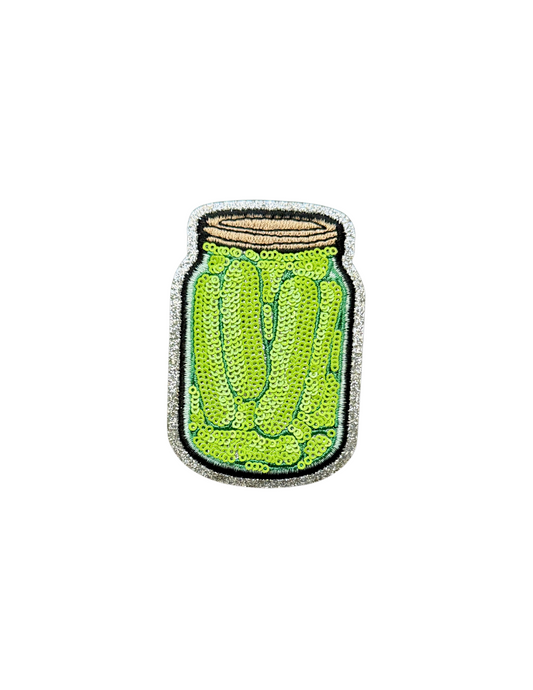 Sequined Pickle Jar