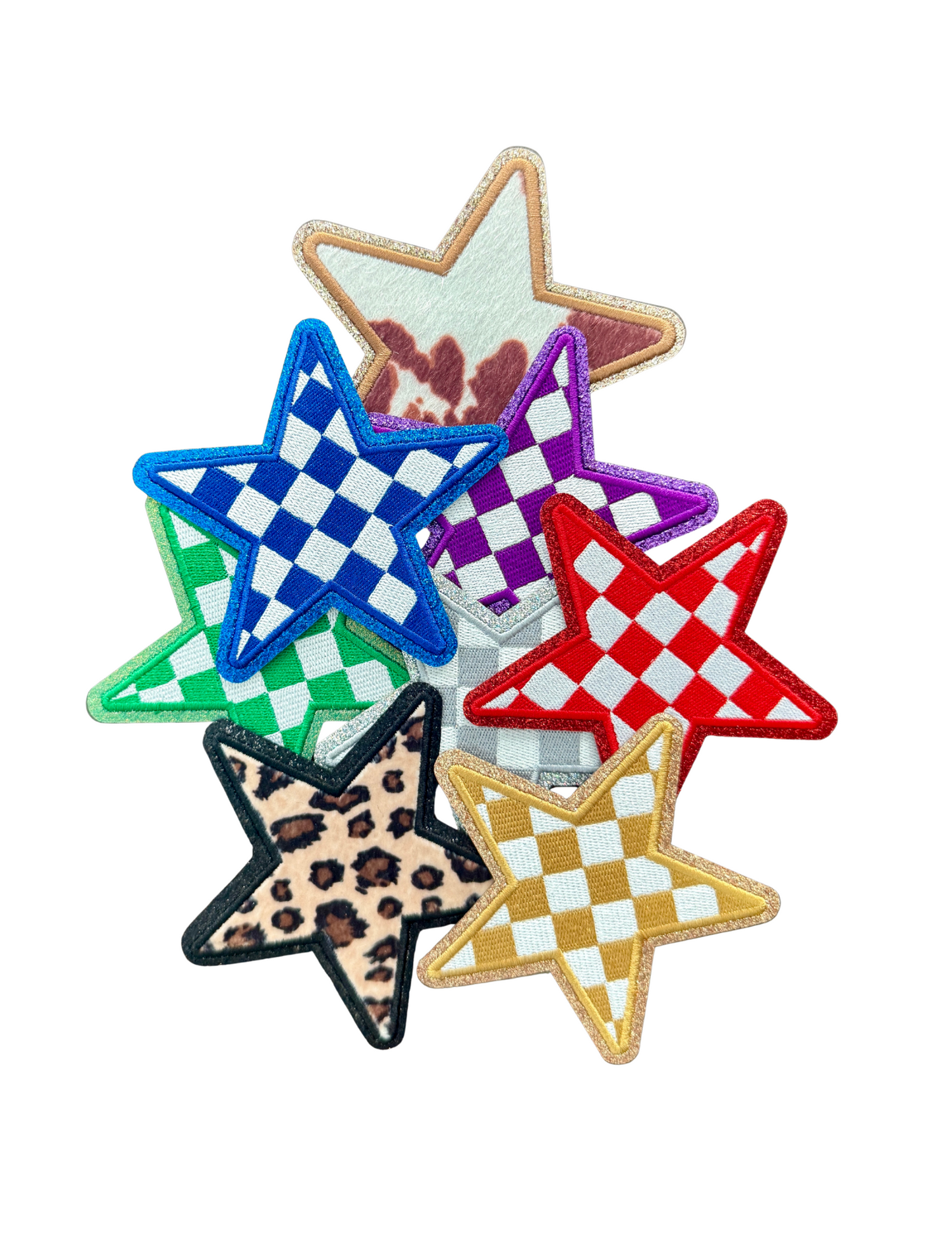 3.5" Sequined + Patterned Stars