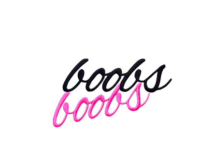 boobs (embroidery transfer)