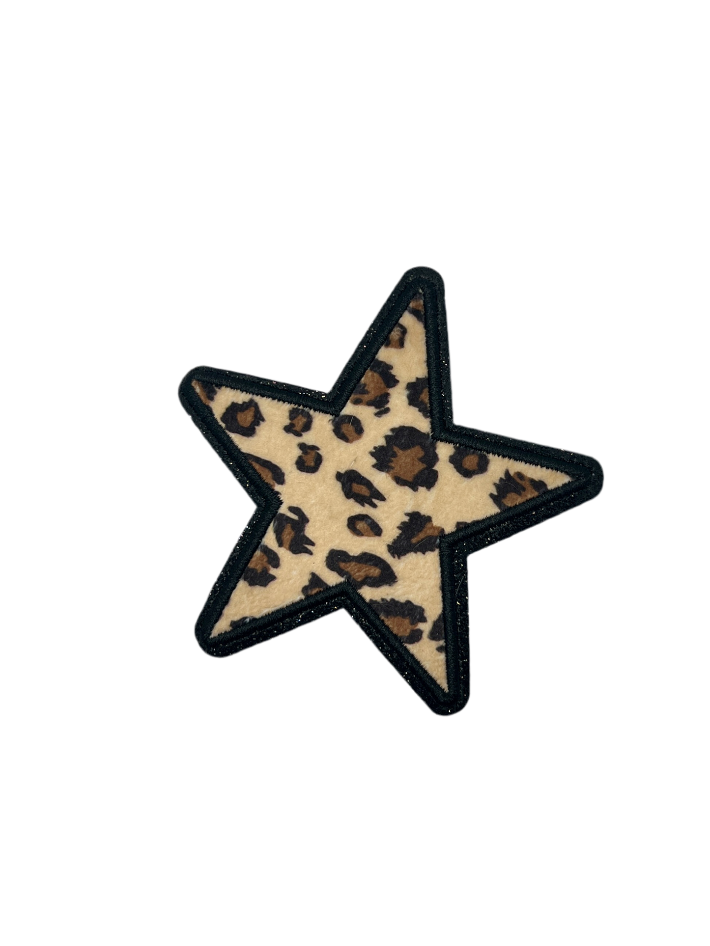 checkered glitter star