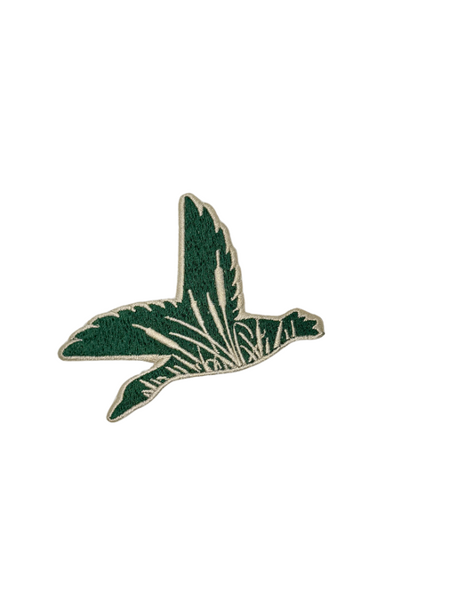 Green Flying Hunting Duck