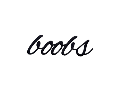 boobs (embroidery transfer)