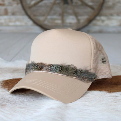 Trucker Hat Feather Band