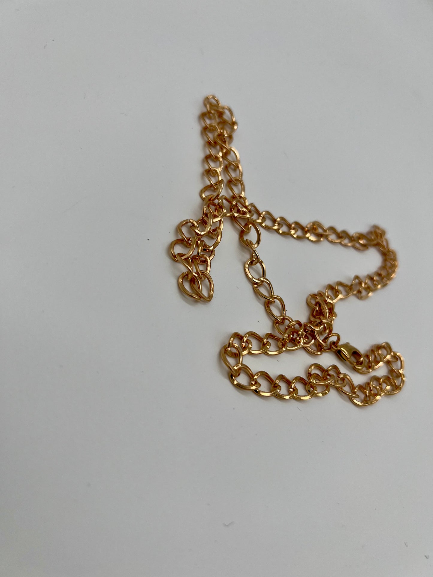 Gold Curved Link Chain