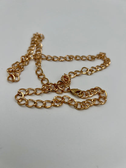 Gold Curved Link Chain