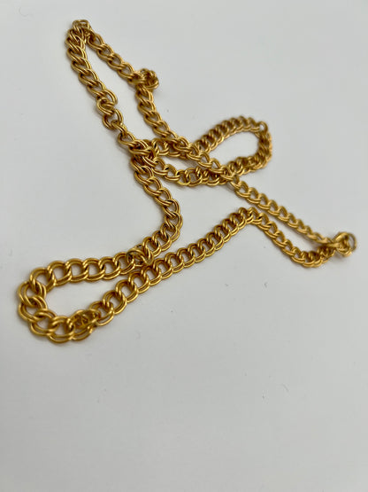 Double Link Yellow Gold Chain