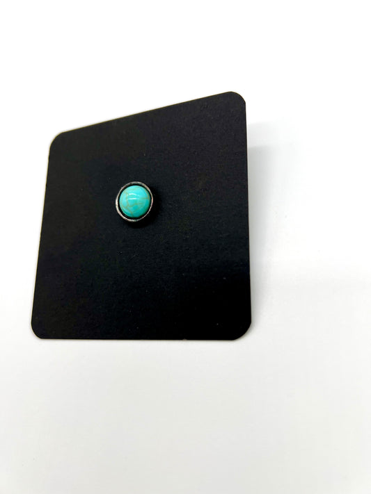 Round Turquoise Stud