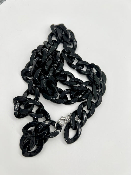 Black Lightweight Chunky Chain