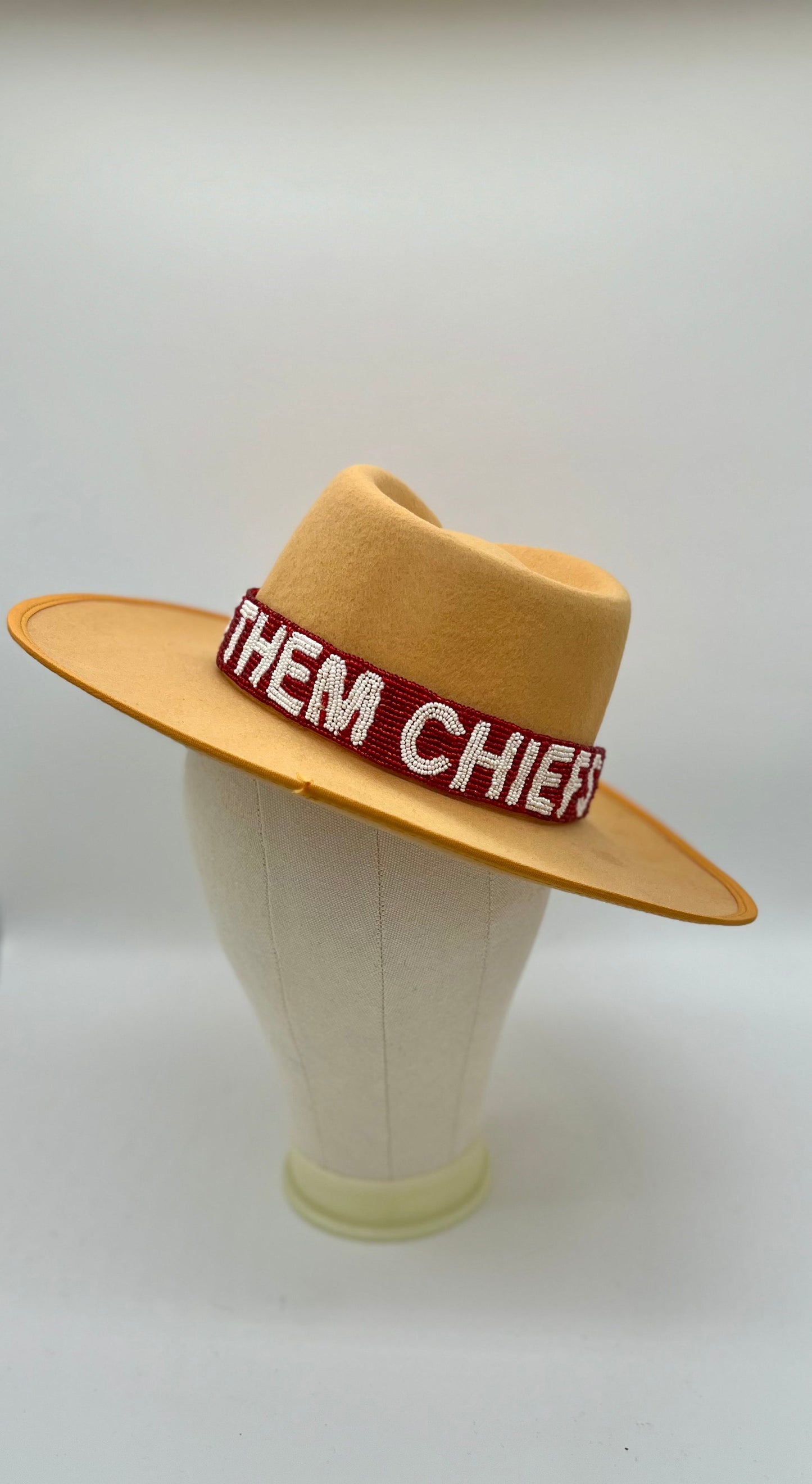 Chiefs beaded hat band