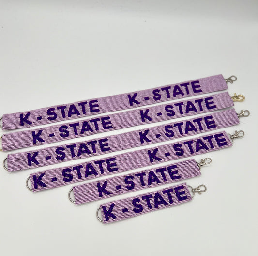 K-State beaded hat band