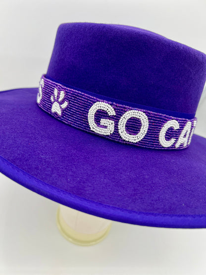 Go Cats beaded hat band