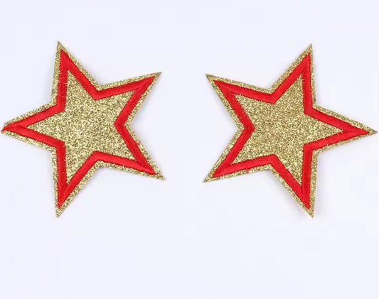 gold glitter stars