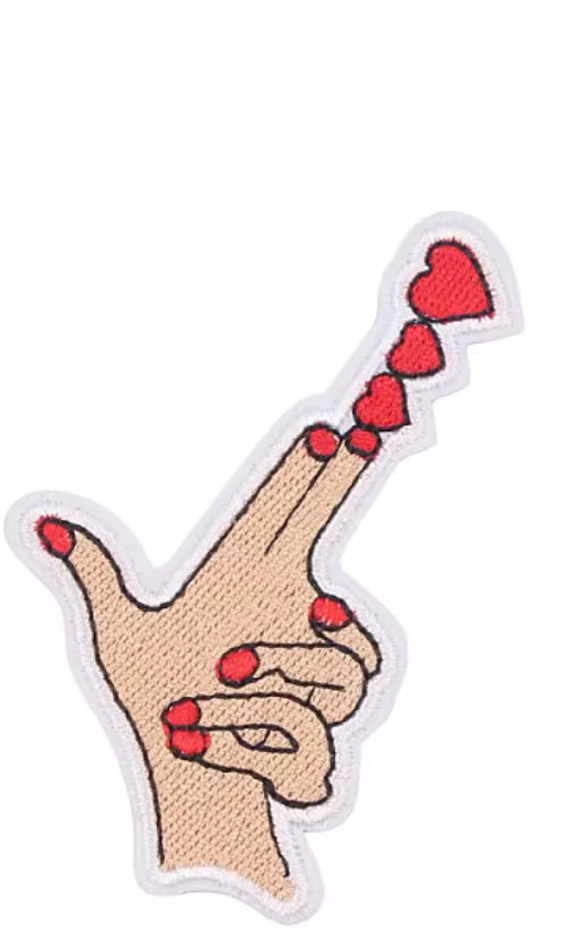 finger gun hearts