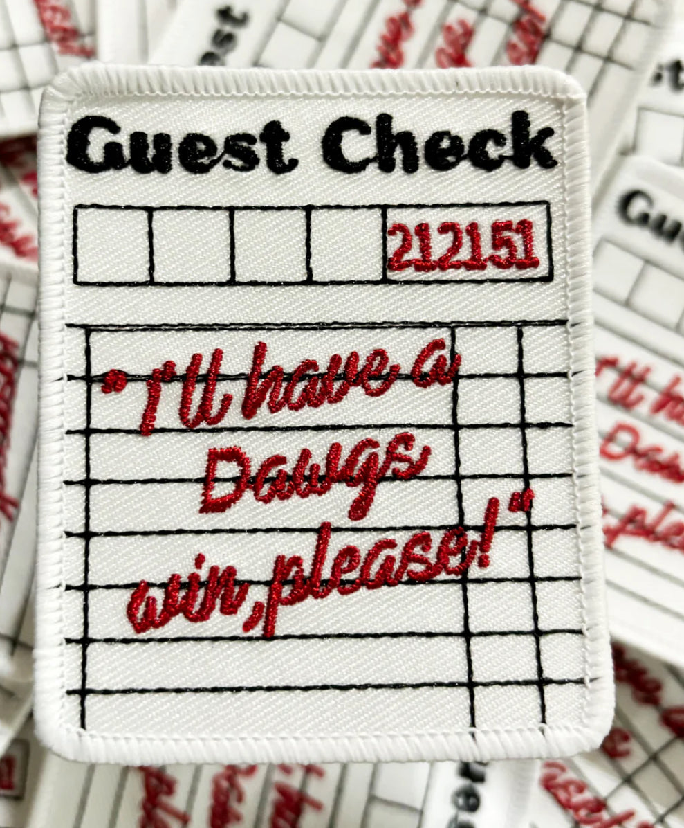 Dawgs guest check