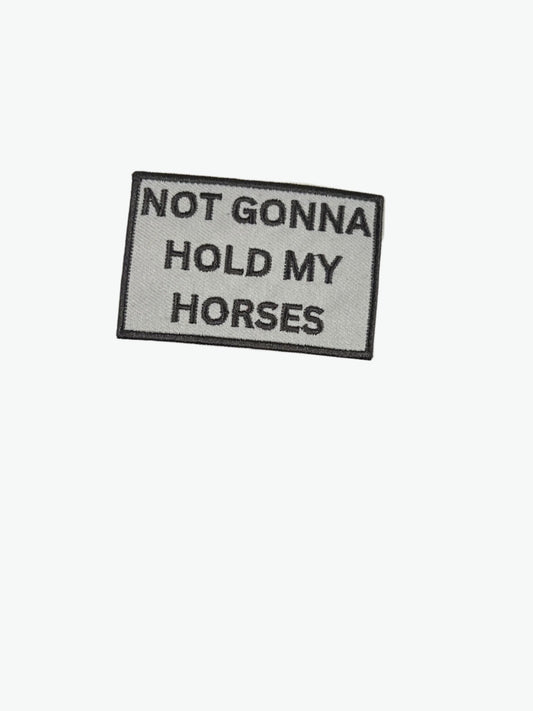 not gonna hold my horses